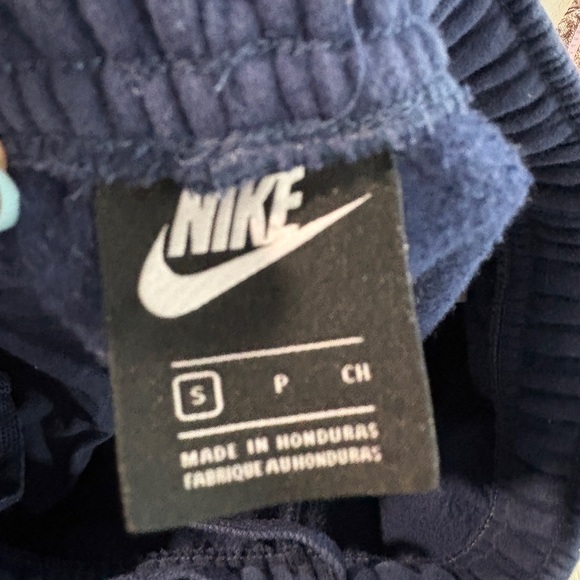 Nike Navy Blue Straight Leg Sweatpants- Size Small - Picture 3 of 4